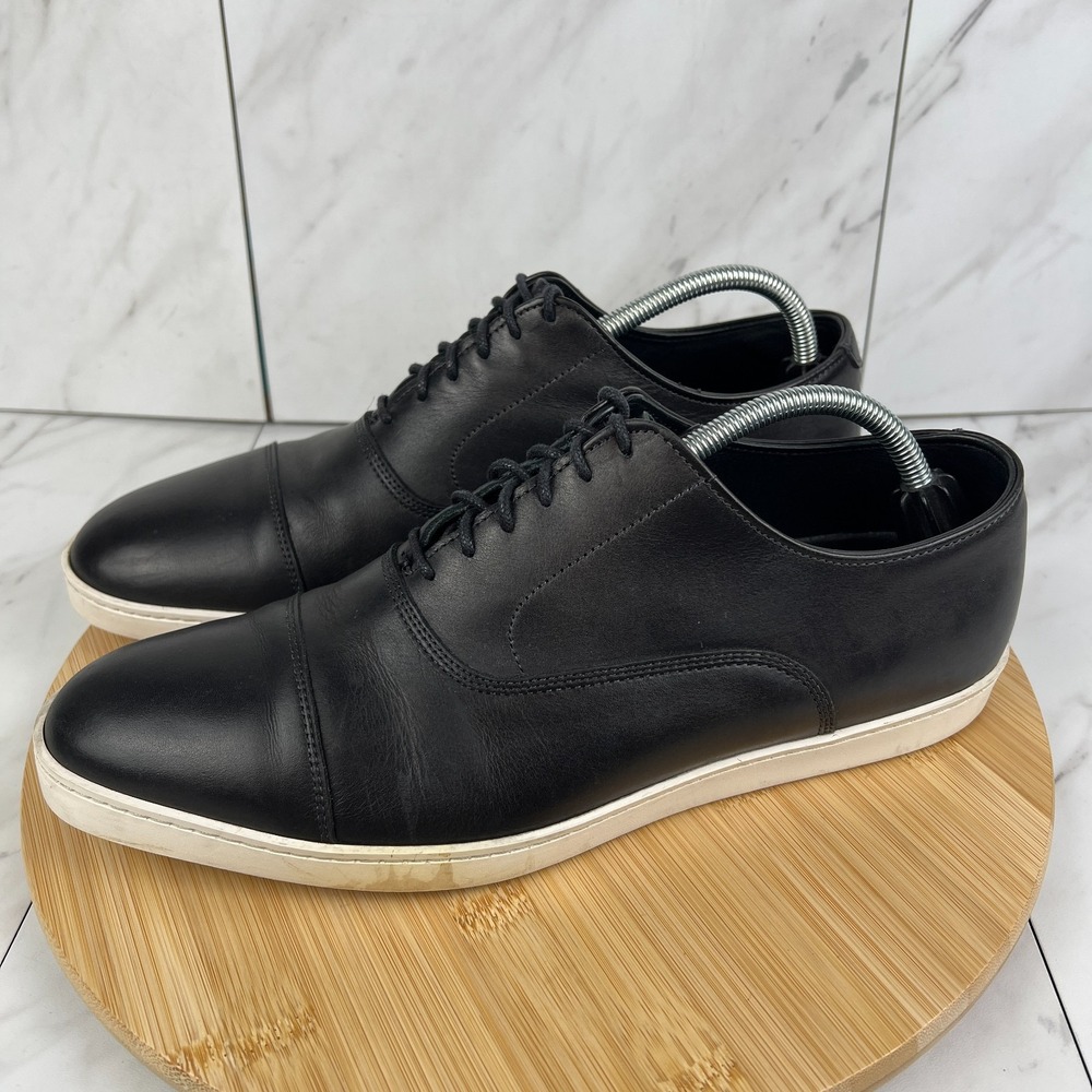 Allen Edmonds Park Avenue Mens Size 10 E Black Leather Oxford Dress Sneaker 3860 - Picture 3 of 14